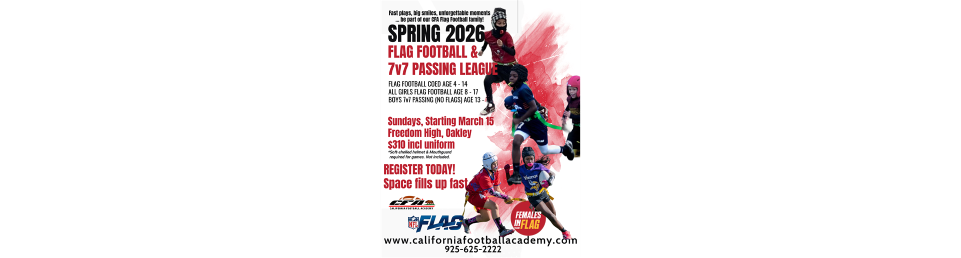 REGISTER TODAY! SPRING 2026 
