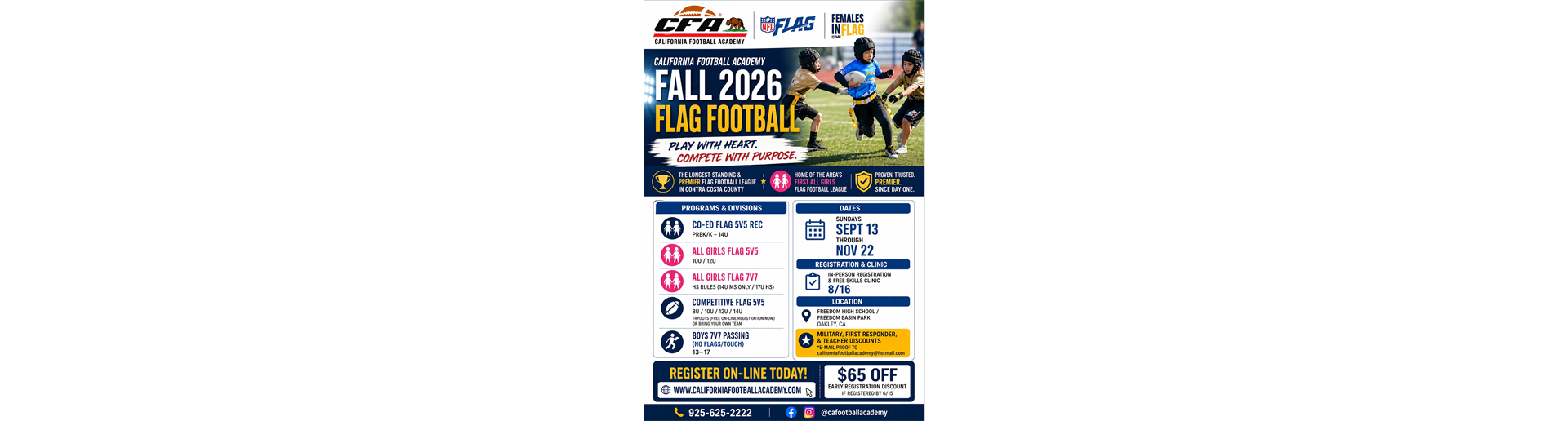 $65 Early Reg Discount by June 16th!