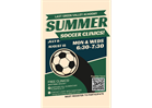 Summer soccer clinics, FREE!