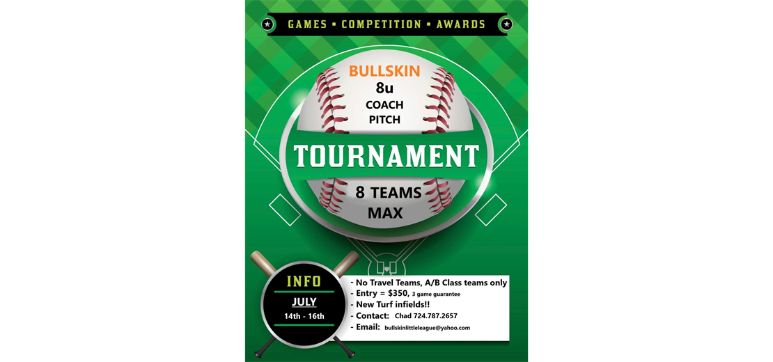 5th Annual 8u Baseball Tournament