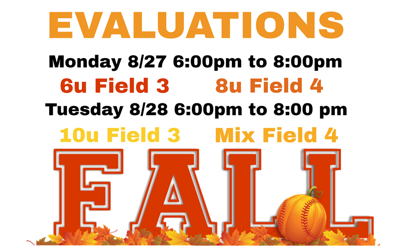 Fall Ball 2023 evaluations
