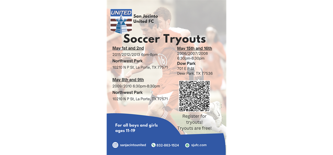 Tryout Dates and Registration