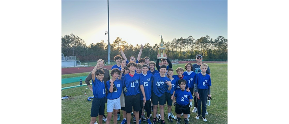 Middle School Varsity Flag Football Champions