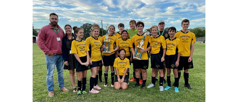 Middle School Soccer Champions - Ascension Catholic