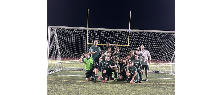2025 Middle School Boys Varsity Soccer Champions