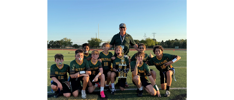 MIddle School JV Flag Football Champions!