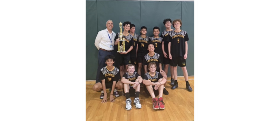 2026 Middle School Junior Varsity Basketball Champions! Ascension!
