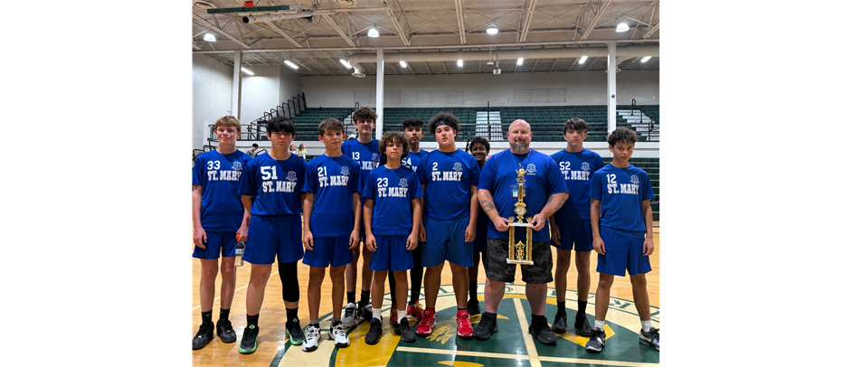 2026 Middle School Varsity Basketball Champions! St. Mary!