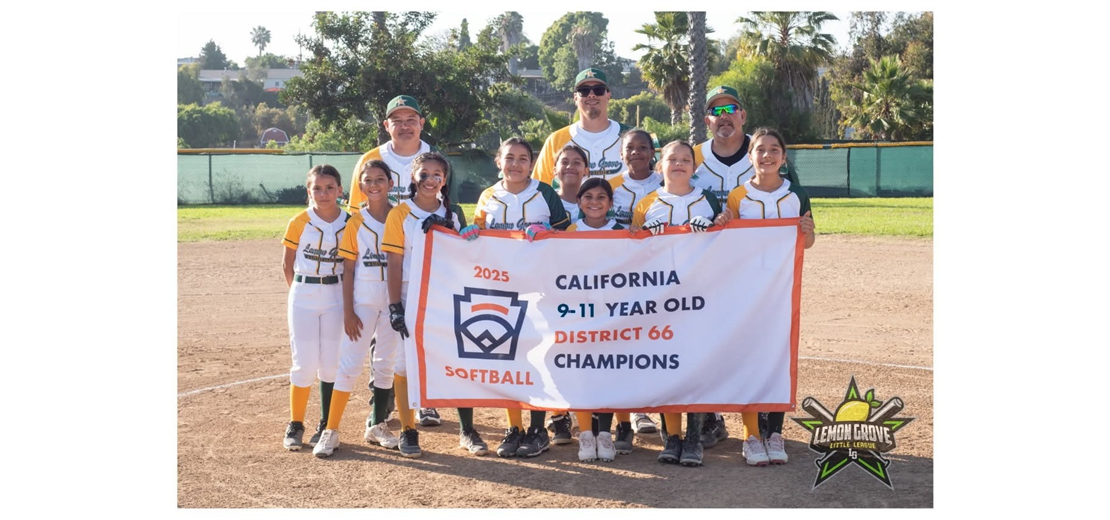 2025 9-10-11 Softball Champs - Lemon Grove
