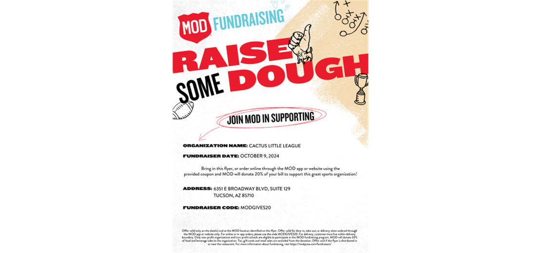 Dine Out Fundraiser at MOD Pizza!