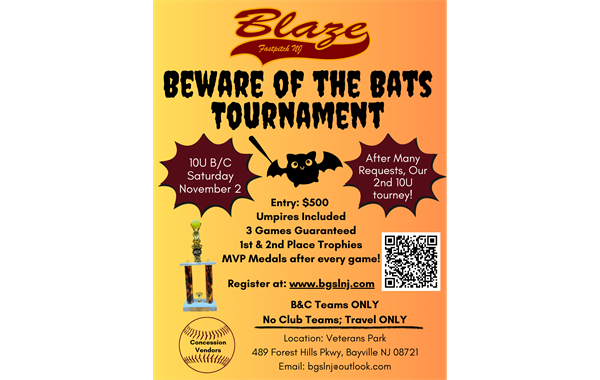 Beware of the Bats 10U B/C Tournament