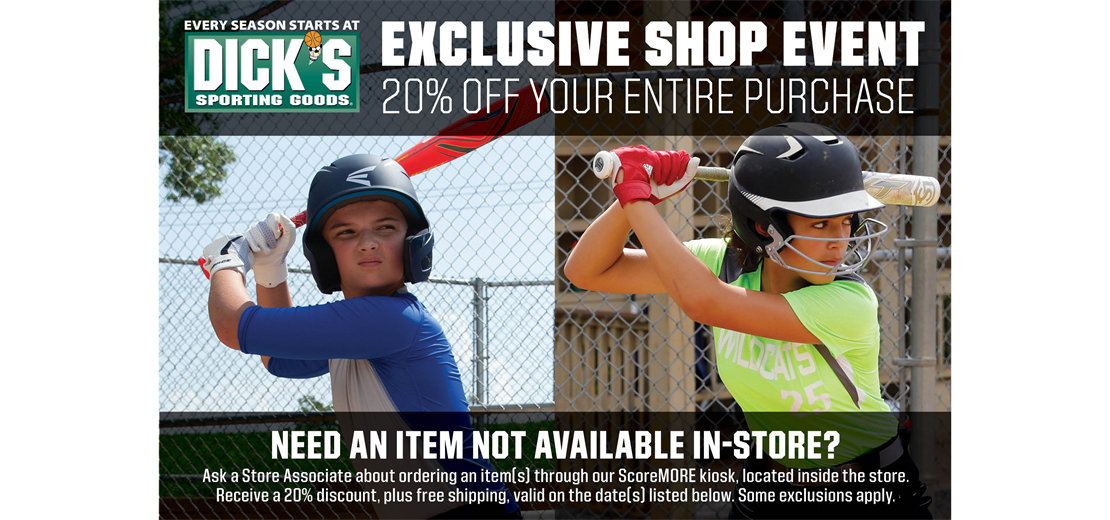 GEAR UP FOR THE SEASON AT DICK’S SPORTING GOODS 