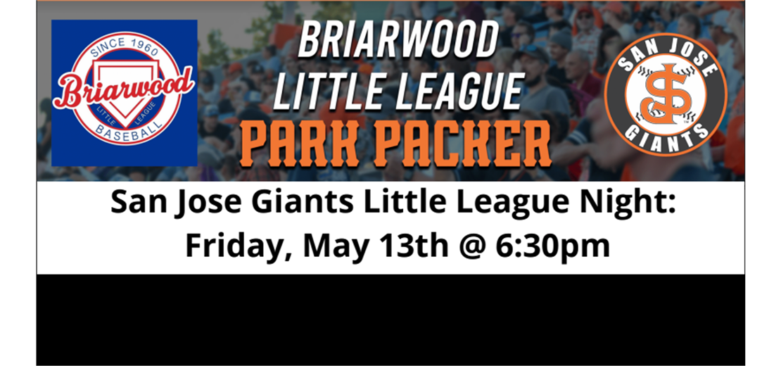 Tickets purchased through our Briarwood link brings money back to our little league community!