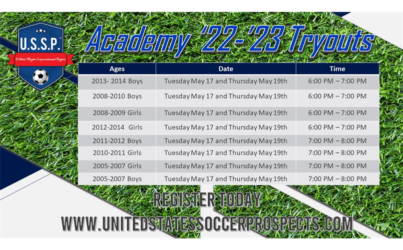 Academy Tryouts '22-'23 