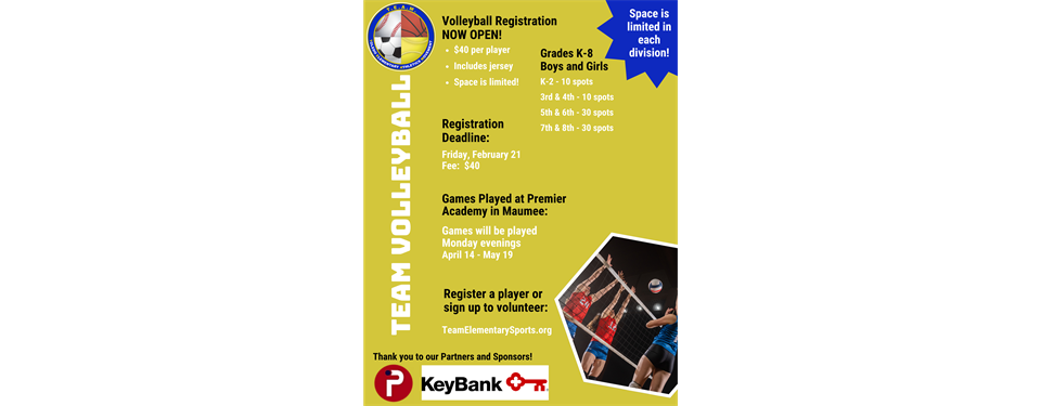 Play Volleyball this spring!