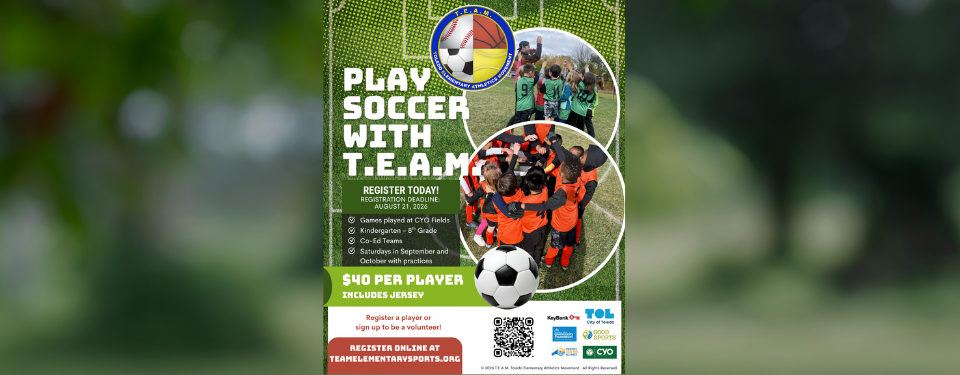 Register for Fall Soccer League!