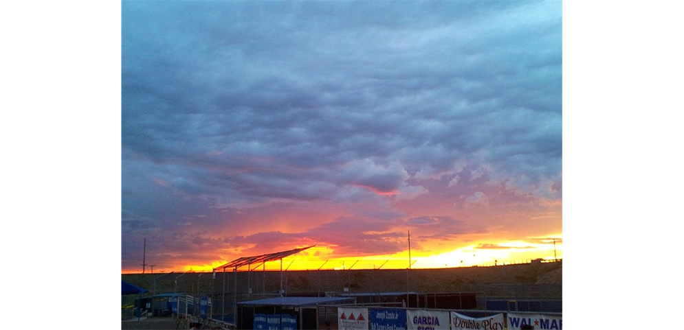 Sunset over Thunderbird 