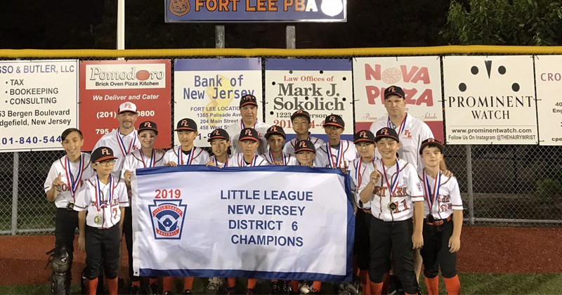 2019 NJ District 6 Little League Champions 12U
