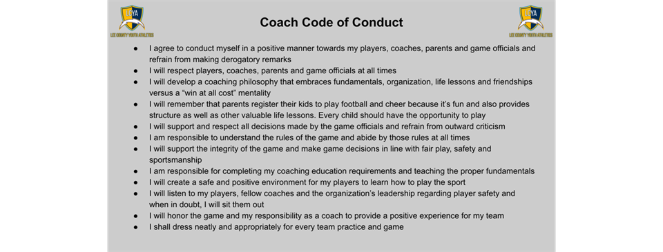 Coach Code of Conduct