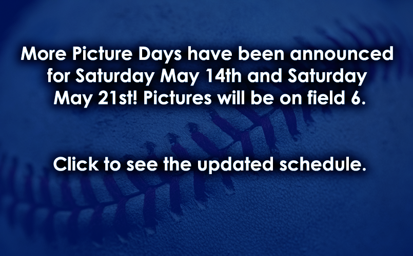 Picture Schedule for 5/14 and 5/21