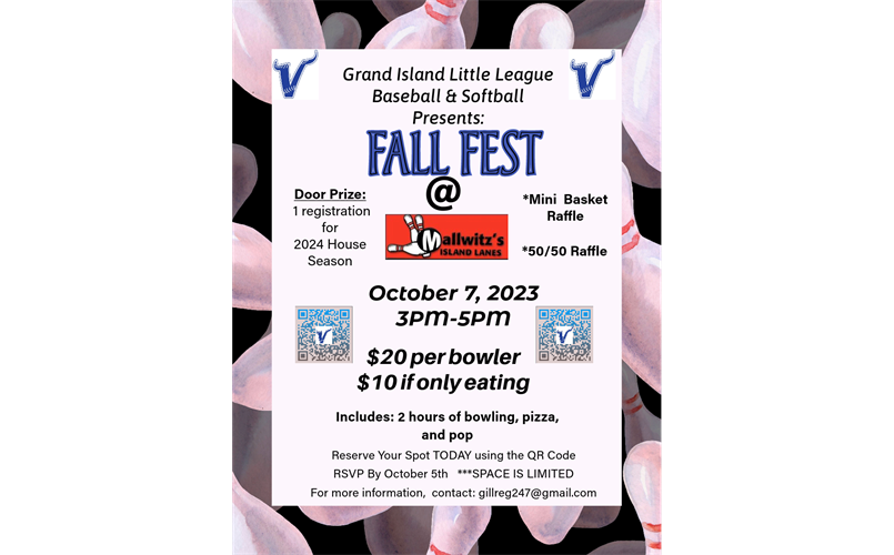Fall Fest October 7th, 3-5pm