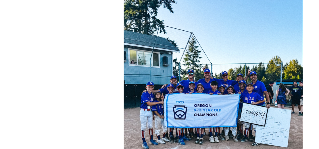 2025 9-11 Baseball State Champs-  Cedar Mill Little League
