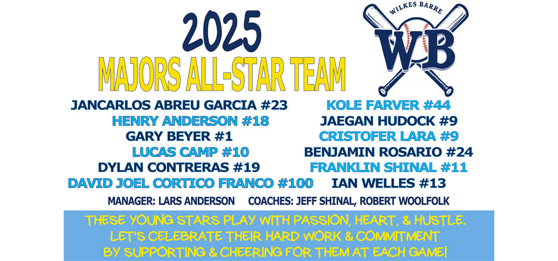 CONGRATULATIONS TO OUR MAJORS ALL-STAR TEAM!
