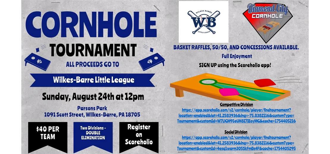 CORNHOLE TOURNAMENT
