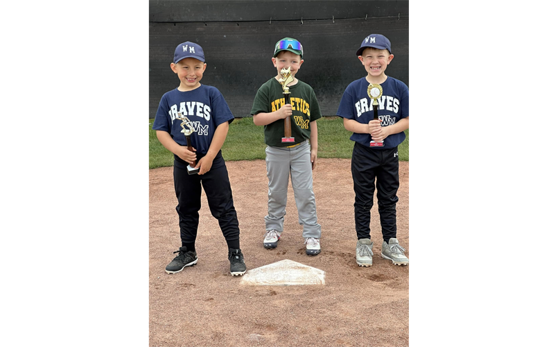 2024 Minor League 5 thru 7 year old Hit a Thon Winners