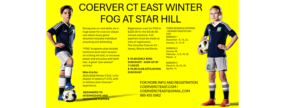 Coerver FOG Clinic at Star Hill 
