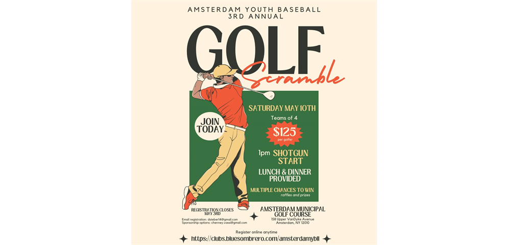 annual GOLF FUNDRAISER AT Amsterdam Municipal