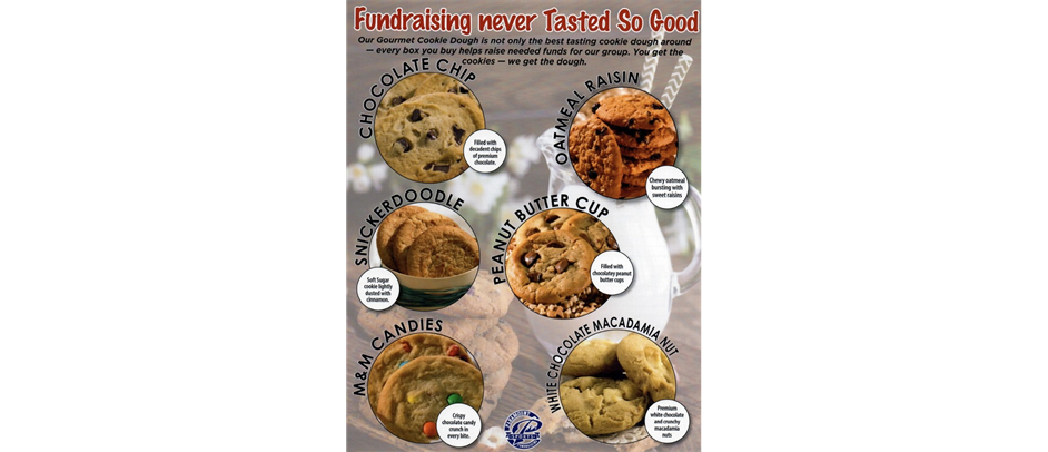 We’re excited to launch our annual cookie dough and cinnaroll fundraiser!