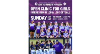 Softball Clinic THIS Sunday, March 9 and again March 23