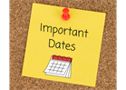Check out our Important Dates!