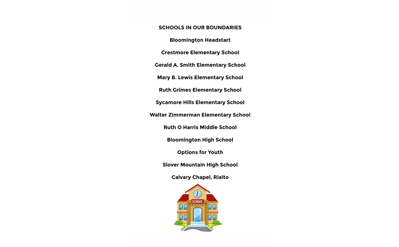 Schools in our bounday