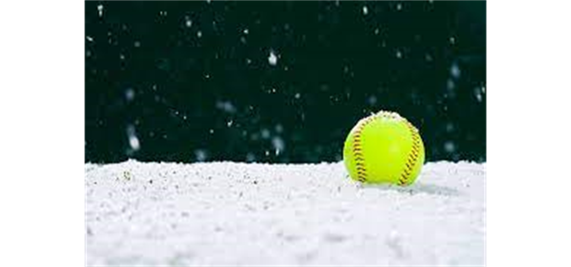 Though the weather outside is frightful, softball season is soon. Delightful! 