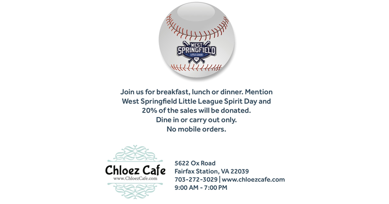 Spirit Day Dine Out with Chloez Cafe!