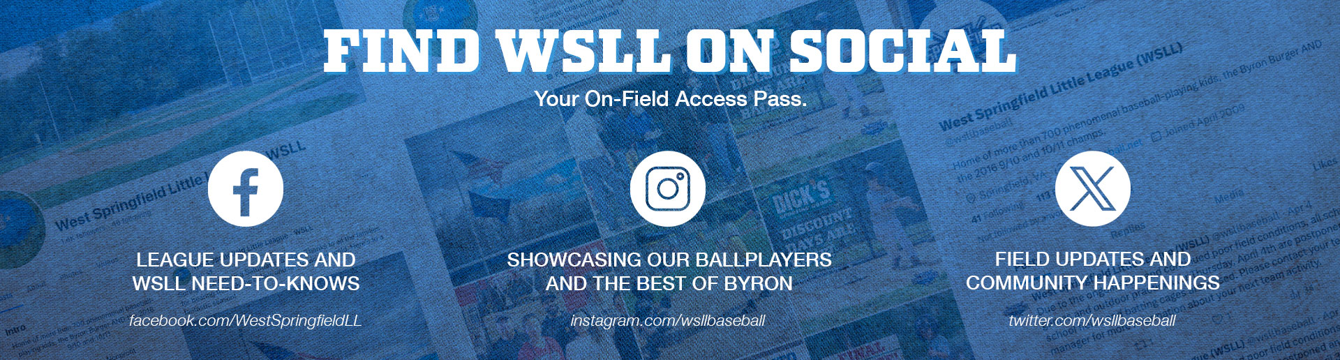 CONNECT WITH WSLL ON SOCIAL