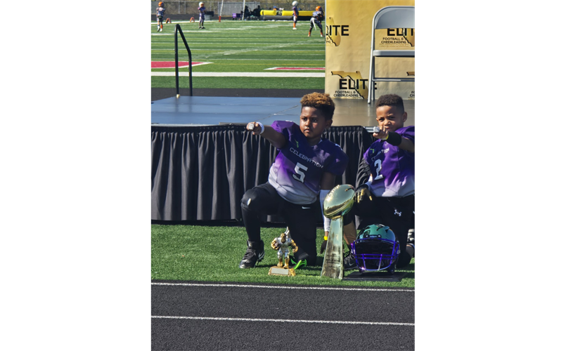 2025 6U Fall Tackle Football Super Bowl MVPs - Mason and KJ