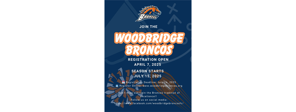 2025 Season Registration Flyer