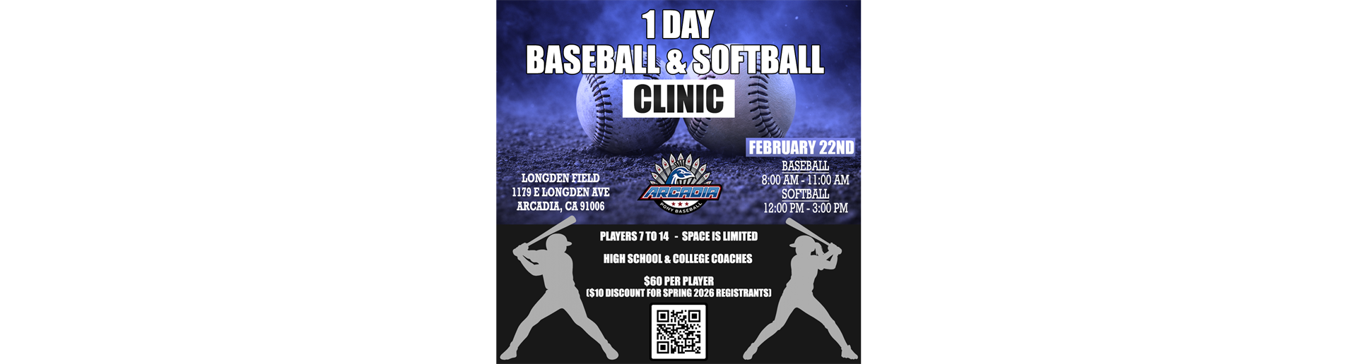 1 Day Baseball & Softball Clinic