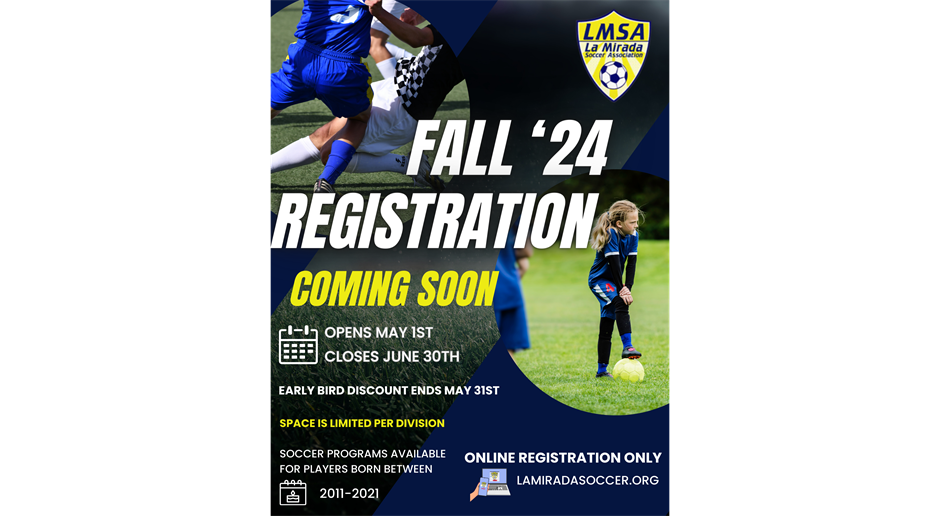 Fall '24 Registration - Coming Soon!