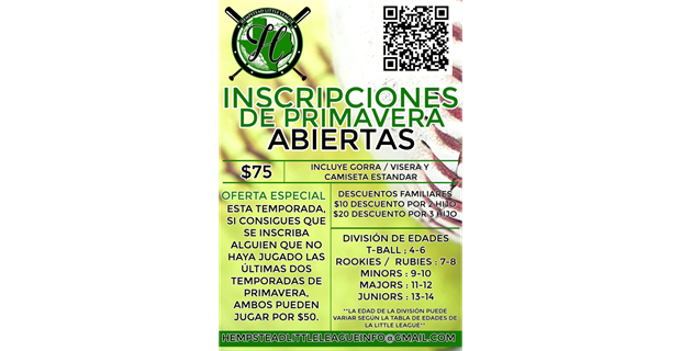 Spring Registration (Spanish)