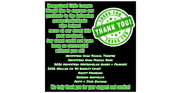 2026 Crawfish Thank You Volunteers