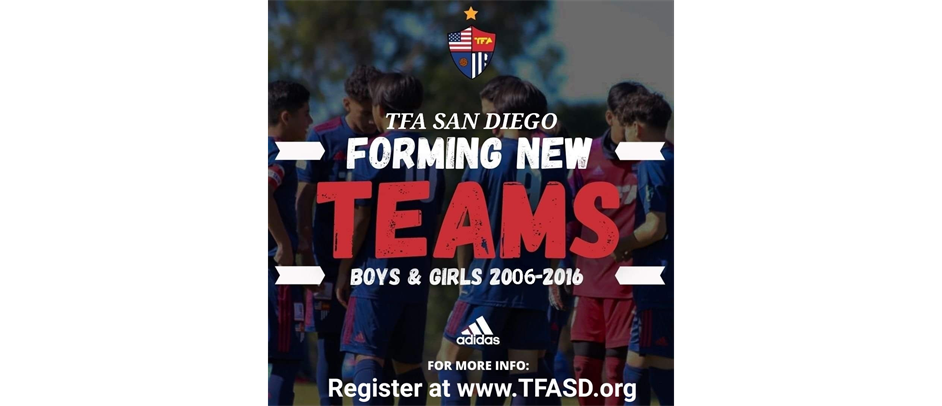 PLAYERS NEEDED reach out if interested totalfutbolacademysd@gmail.com