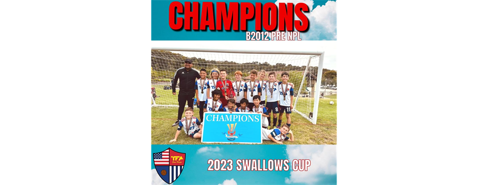 B2012 Elite 2023 Swallows Cup! Champions! 