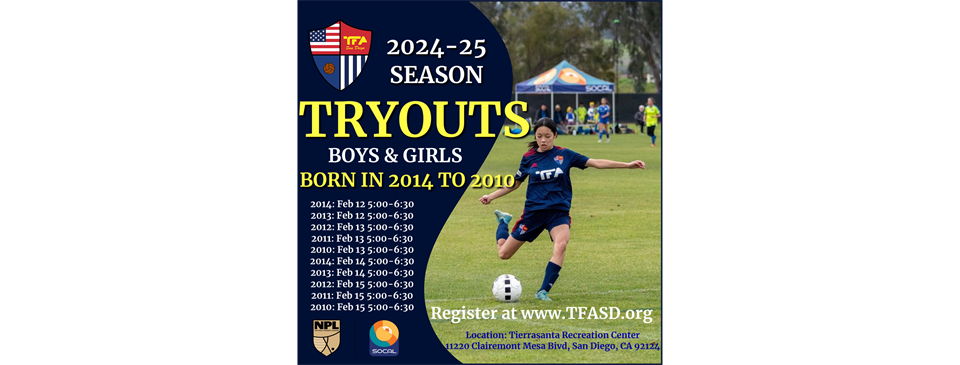 Our 2024/25 Season Girls Tryouts for Birth Years 2010 - 2014 Are Now Posted!