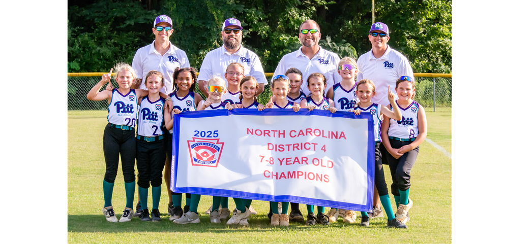 2025 PCGSL 8u State and District 4 Champions! 