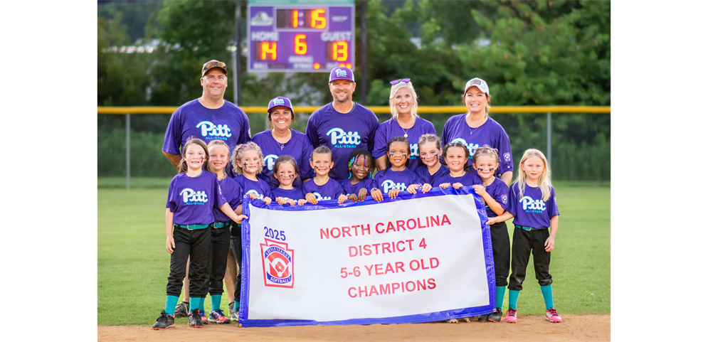 2025 PCGSL 6U District 4 Champions!