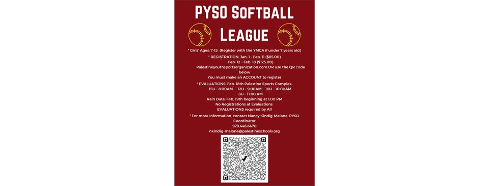 PYSO Softball League / Important Information